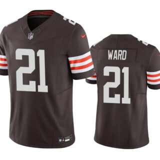 Men's Cleveland Browns #21 Denzel Ward Brown 2023 F.U.S.E. Vapor Untouchable Limited Stitched Jersey