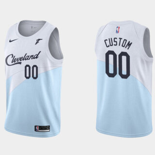 Men's Cleveland Cavaliers Active Player Custom White Earned Edition Stitched Basketball Jersey