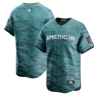 Men's Cleveland Guardians Blank Teal 2023 All-Star Cool Base Stitched Jersey