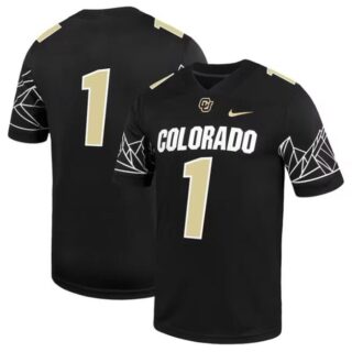 Men's Colorado Buffaloes Active Player Custom Black Stitched Football Jersey