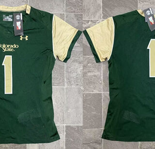 Men's Colorado State CSU Rams Active Player Custom Green Stitched Football Jersey