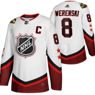 Men's Columbus Blue Jackets #8 Zach Werenski 2022 All-Star White Stitched Jersey