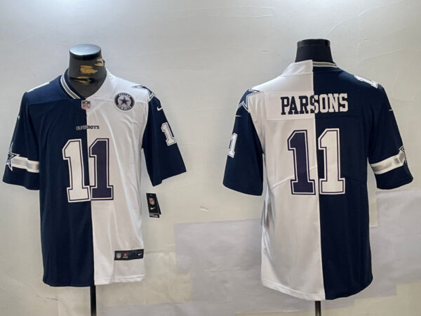 Men's Dallas Cowboys #11 Cedrick Wilson White Navy Vapor Limited Stitched Jerseys