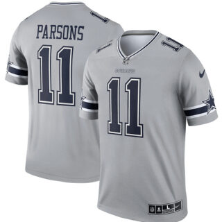 Men's Dallas Cowboys #11 Micah Parsons Limited Gray Inverted Vapor Nike Jersey