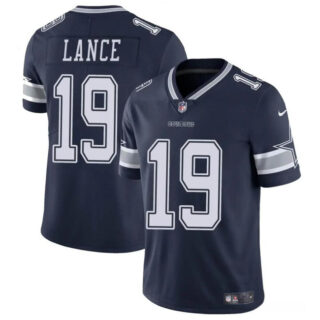 Men's Dallas Cowboys #19 Trey Lance Navy Vapor Untouchable Limited Stitched Football Jersey
