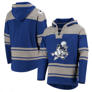Men's Dallas Cowboys Navy Throwback Pullover Hoodie