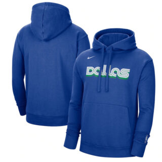 Men's Dallas Mavericks Royal 2022 23 City Edition Essential Pullover Hoodie