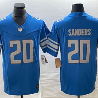 Men's Detroit Lions #20 Barry Sanders Blue 2023 F.U.S.E. Vapor Untouchable Limited Stitched Jersey