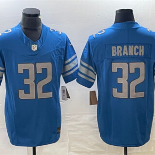 Men's Detroit Lions #32 Brian Branch Blue 2023 F.U.S.E. Vapor Untouchable Limited Stitched Jersey