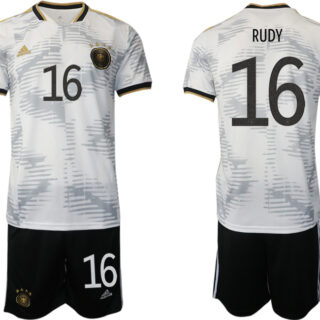 Men's Germany #16 Rudy White Home Soccer Jersey Suit