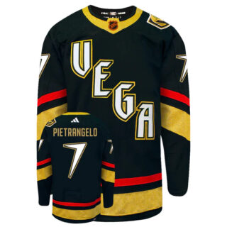 Men's Golden Knights #7 Alex Pietrangelo Black 2022-23 Reverse Retro Stitched Jersey