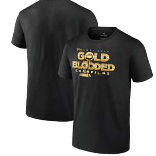 Men's Golden State Warriors 2021-2022 NBA Finals Champions Gold Blooded T-Shirt