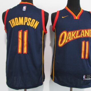 Men's Golden State Warriors #11 Klay Thompson Black NEW 2021 Nike City Edition Stitched Jersey