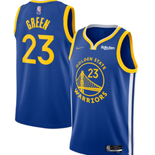 Men's Golden State Warriors #23 Draymond Green Royal 75th Anniversary Stitched Basketball Jersey