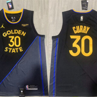 Men's Golden State Warriors #30 Stephen Curry Black Stitched Basketball Jersey