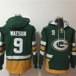 Men's Green Bay Packers #9 Christian Watson Green Ageless Must-Have Lace-Up Pullover Hoodie