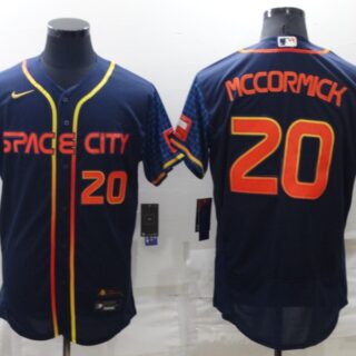Men's Houston Astros #20 Chas McCormick 2022 Navy City Connect Flex Base Stitched Baseball Jersey