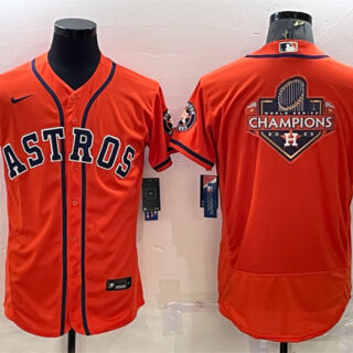 Men's Houston Astros Orange 2022 World Series Champions Team Big Logo Flex Base