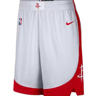Men's Houston Rockets White Shorts (Run Small)