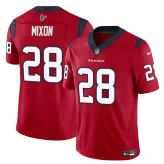 Men's Houston Texans #28 Joe Mixon Red 2024 F.U.S.E Vapor Untouchable Stitched Football Jersey