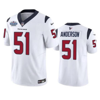Men's Houston Texans #51 Will Anderson Jr. White 2023 F.U.S.E Vapor Untouchable Stitched Football Jersey