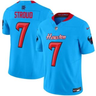 Men's Houston Texans #7 C.J. Stroud Blue 2024 Vapor F.U.S.E. Limited Stitched Jersey