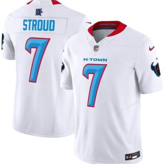 Men's Houston Texans #7 C.J. Stroud White 2024 F.U.S.E. Limited Stitched Jersey