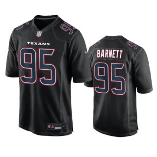 Men's Houston Texans #95 Derek Barnett Black Fashion Vapor Untouchable Limited Stitched Football Jersey