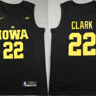 Men's Indiana Fever #22 Caitlin Clark Black Stitched Jersey