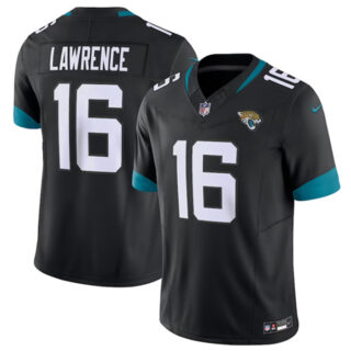 Men's Jacksonville Jaguars #16 Trevor Lawrence Black 2023 F.U.S.E Vapor Untouchable Limited Stitched Jersey