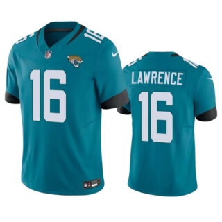 Men's Jacksonville Jaguars #16 Trevor Lawrence Teal 2023 F.U.S.E Vapor Untouchable Limited Stitched Jersey