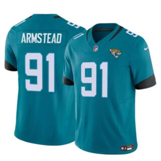 Men's Jacksonville Jaguars #91 Arik Armstead Teal 2024 F.U.S.E Vapor Untouchable Limited Stitched Jersey