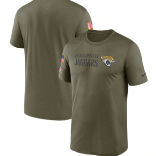 Men's Jacksonville Jaguars Olive 2022 Salute To Service Legend Team T-Shirt