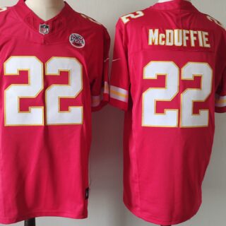 Men's Kansas City Chiefs #22 Trent McDuffie Red F.U.S.E Vapor Untouchable Limited Stitched Football Jersey