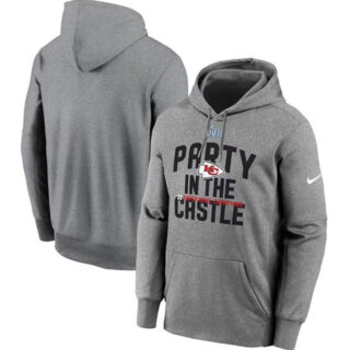 Men's Kansas City Chiefs Gray Super Bowl LVII Champions Celebration Parade Pullover Hoodie