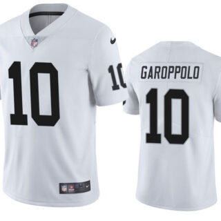 Men's Las Vegas Raiders #10 Jimmy Garoppolo White Vapor Untouchable Stitched Football Jersey