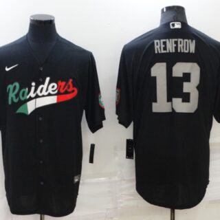 Men's Las Vegas Raiders #13 Hunter Renfrow Black Mexico Stitched Jersey