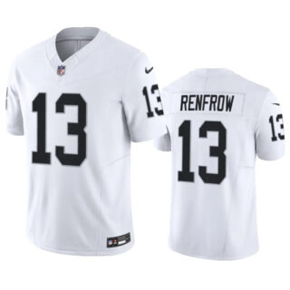 Men's Las Vegas Raiders #13 Hunter Renfrow White 2023 F.U.S.E Vapor Untouchable Stitched Football Jersey