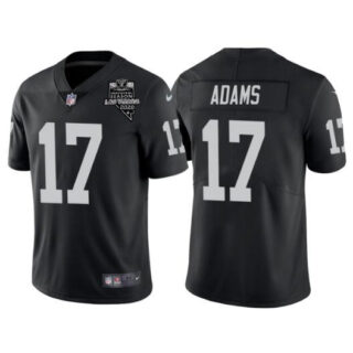 Men's Las Vegas Raiders #17 Davante Adams Black With 2020 Inaugural Season Patch Vapor Limited Stitched Jersey