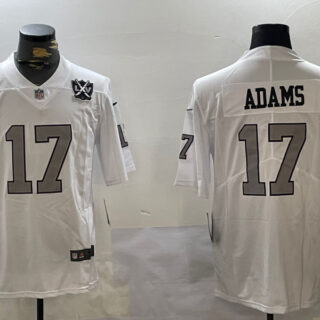 Men's Las Vegas Raiders #17 Davante Adams white 2023 F.U.S.E Vapor Untouchable Stitched Football Jerseys