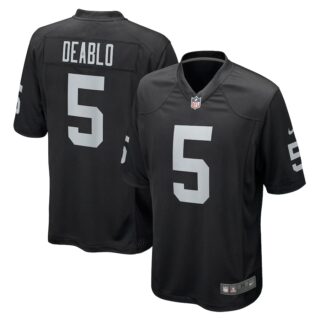 Men's Las Vegas Raiders #5 Divine Deablo Vapor Limited Black Jersey
