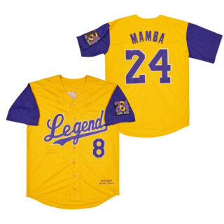 Men's Legend #8 Back #24 MAMBA Cool Base Stitched Jerseys 13