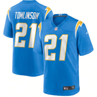 Men's Los Angeles Chargers #21 LaDainian Tomlinson Blue Stitched Game Jersey