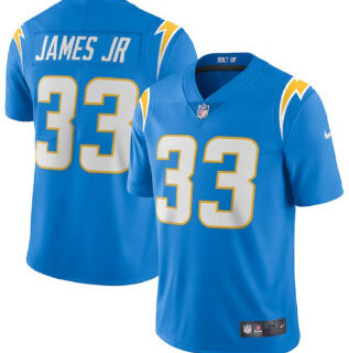 Men's Los Angeles Chargers #33 Derwin James Powder Blue Game Jersey