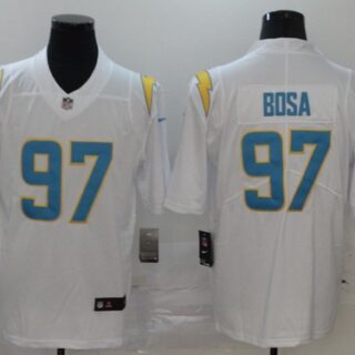 Men's Los Angeles Chargers #97 Joey Bosa 2020 White Vapor limited Jersey
