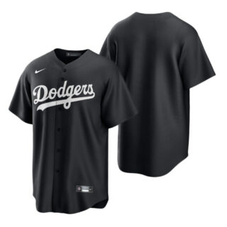 Men's Los Angeles Dodgers All Black Cool Base Jersey