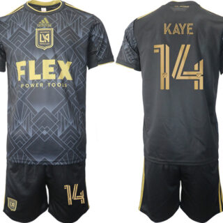 Men's Los Angeles Football Club #14 Kaye Black Soccer Jersey Suit