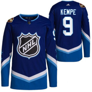 Men's Los Angeles Kings #9 Adrian Kempe 2022 All-Star Blue Stitched Jersey