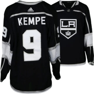 Men's Los Angeles Kings #9 Adrian Kempe Black Stitched Jersey