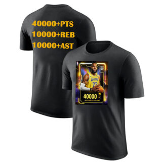 Men's Los Angeles Lakers #23 LeBron James Black T-ShirtS